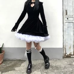 Unzzy Dark Punk Dress KF81722