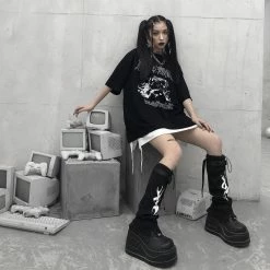 Unzzy Harajuku Dark Socks KF81305