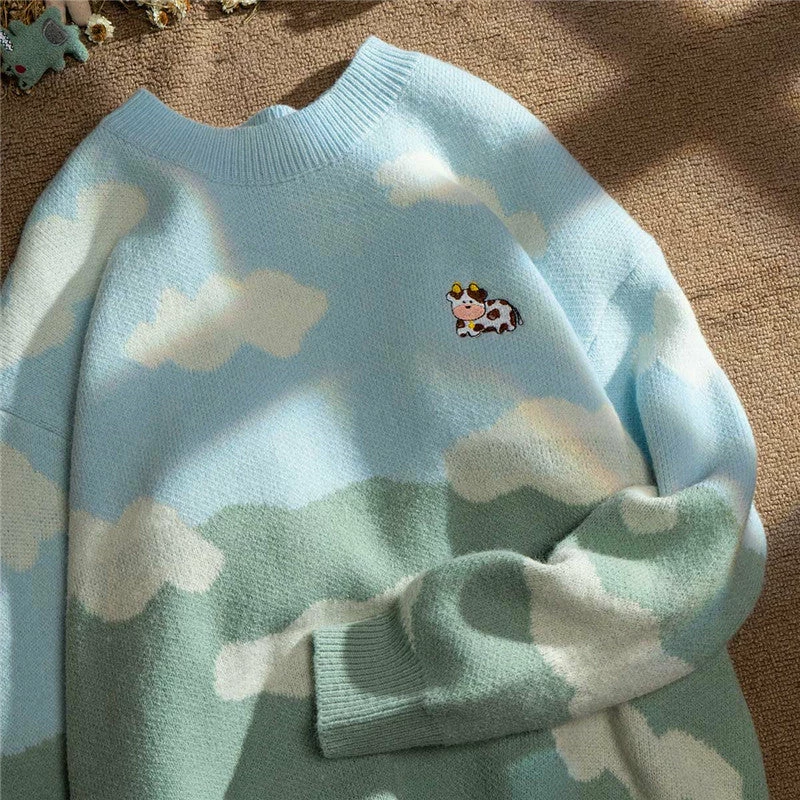 Unzzy Cute Cow Sweater KF11015 HOT SALE 5 Unzzy Cute Cow Sweater KF11015 HOT SALE