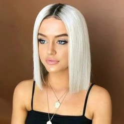 Unzzy HOT SALE White Short Wig Wig KF81854