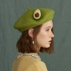 Unzzy Avocado Green Beret KF9594 HOT SALE