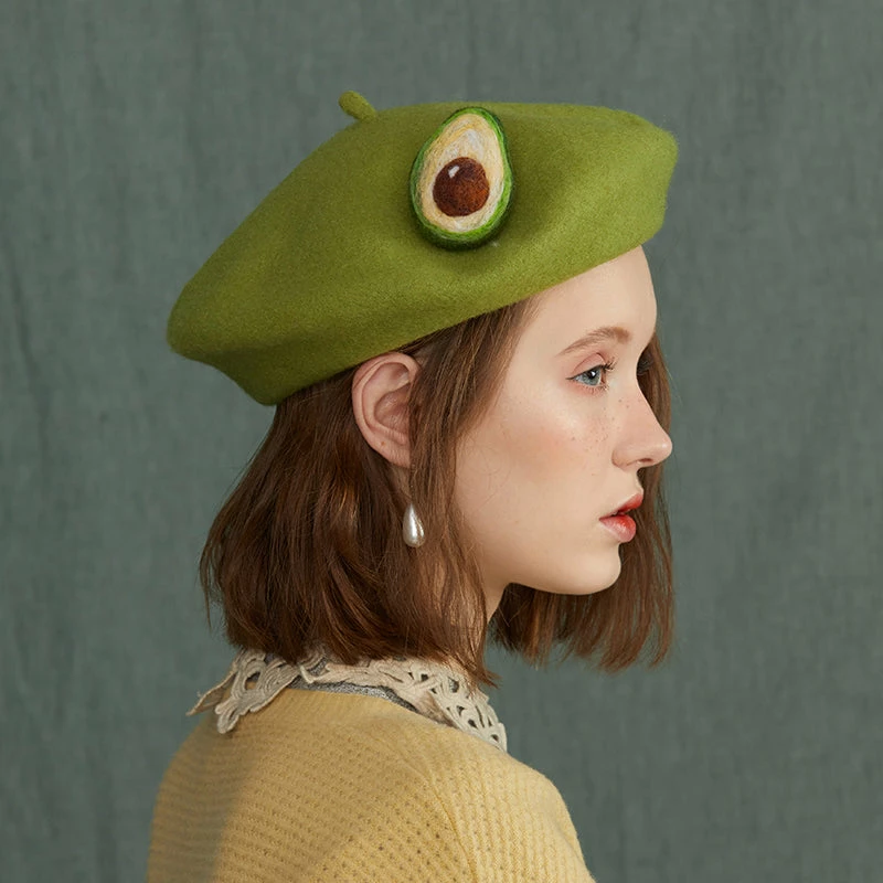 Unzzy Avocado Green Beret KF9594 HOT SALE 1 Unzzy Avocado Green Beret KF9594 HOT SALE