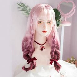 Unzzy HOT SALE Rose Purple Gradient Wig KF82487