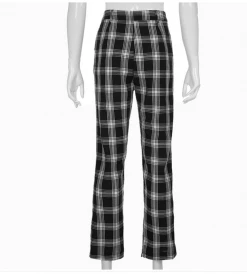 Unzzy Ulzzang Plaid Pants KF90581 HOT SALE 9 Unzzy Ulzzang Plaid Pants KF90581 HOT SALE