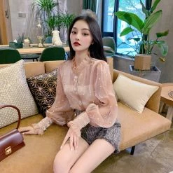 Unzzy HOT SALE Super Fairy Lantern Sleeve Top KF30192 12 Unzzy HOT SALE Super Fairy Lantern Sleeve Top KF30192