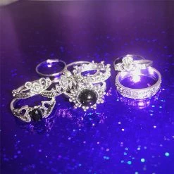 Unzzy Harajuku 10 Rings KF81433