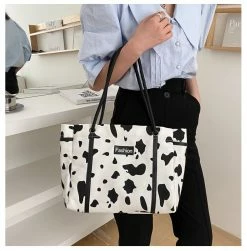 Unzzy Cow Canvas Shoulder Bag KF82222 HOT SALE