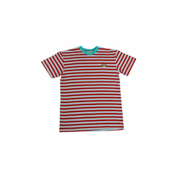 Unzzy HOT SALE Striped Rainbow Tee KF81902 5 Unzzy HOT SALE Striped Rainbow Tee KF81902