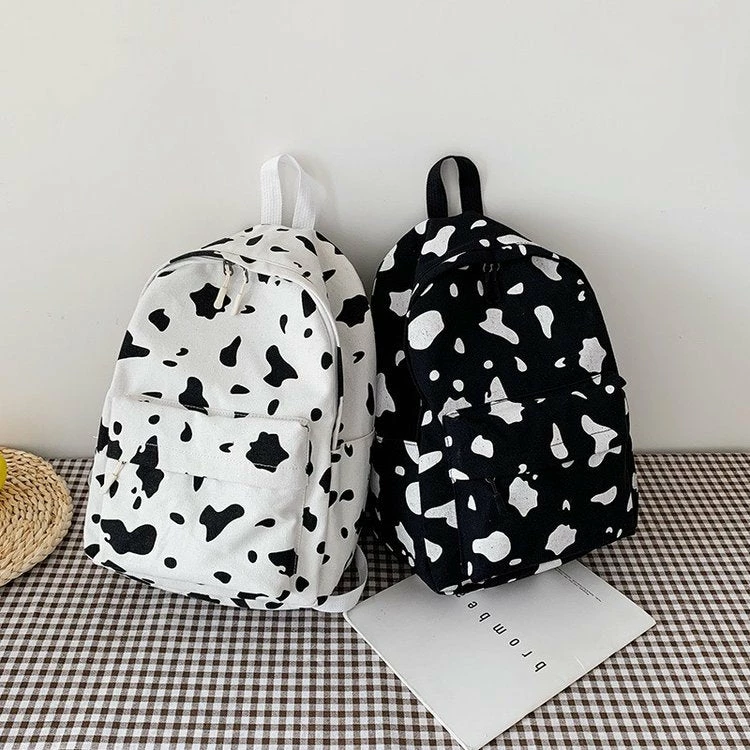 Unzzy Ulzzang Cow Backpack KF81859 1 Unzzy Ulzzang Cow Backpack KF81859
