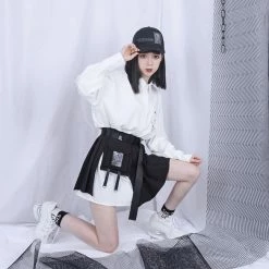 Unzzy Ulzzang Pleated Skirt (without Shirt) KF81278 HOT SALE