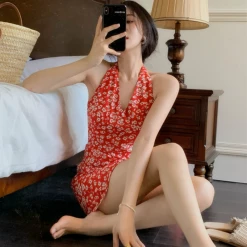 Unzzy Chic Chiffon Floral Dress KF82781