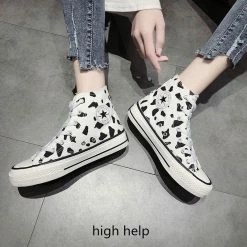 Unzzy Cow Canvas Shoes KF90617