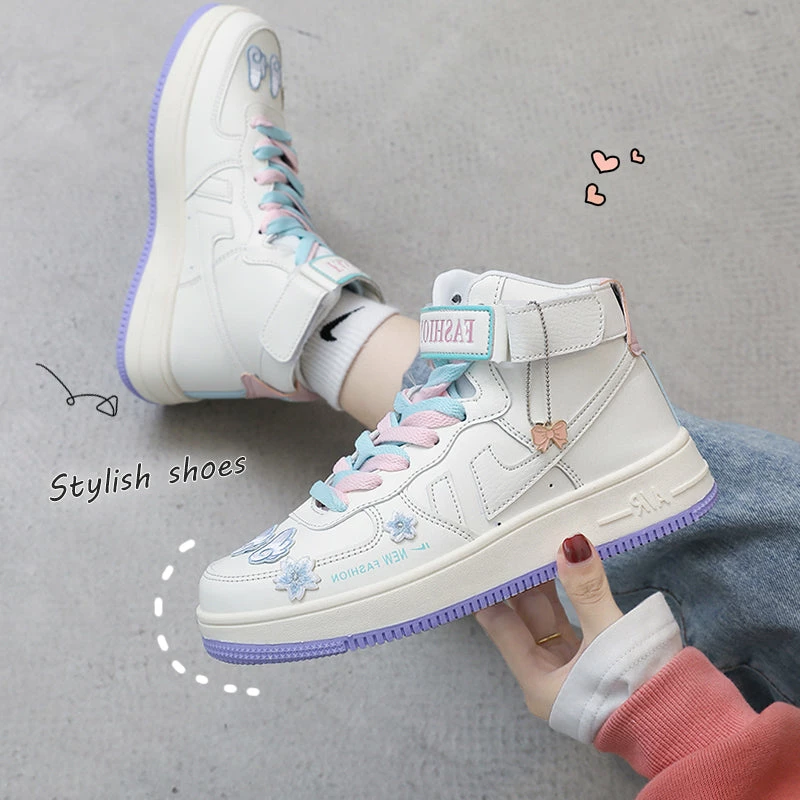 Unzzy ULZZANG Cute High Heel Sneakers KF82280 1 Unzzy ULZZANG Cute High Heel Sneakers KF82280