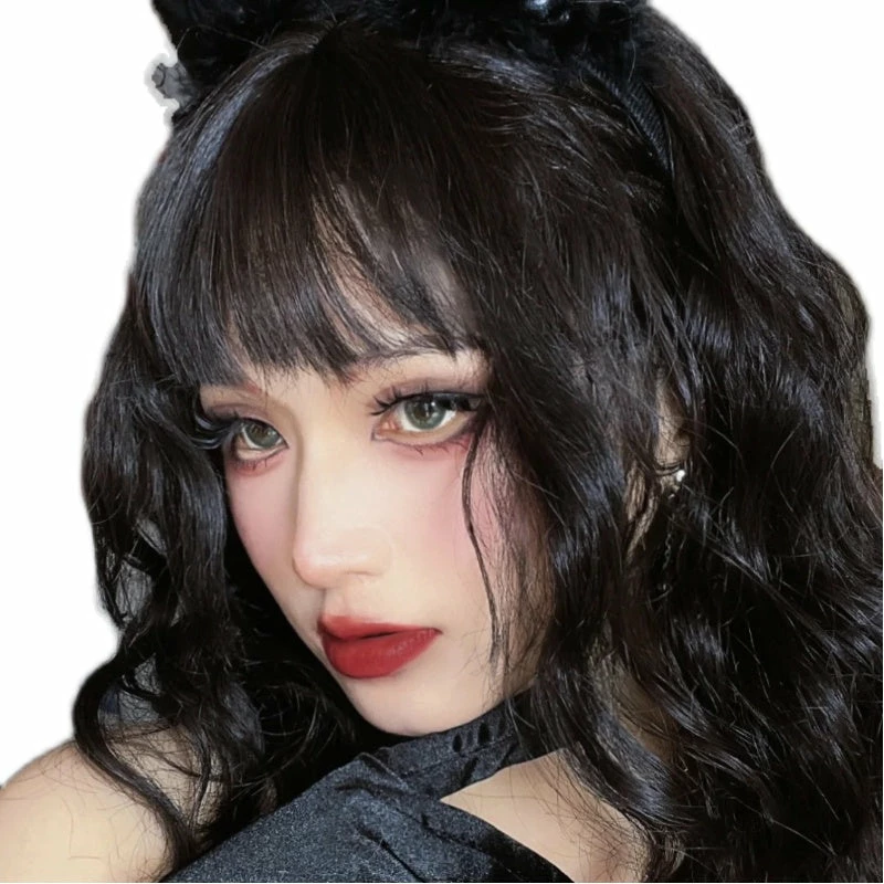 Unzzy HOT SALE Lolita Black Long Curly Wig KF82646 5 Unzzy HOT SALE Lolita Black Long Curly Wig KF82646