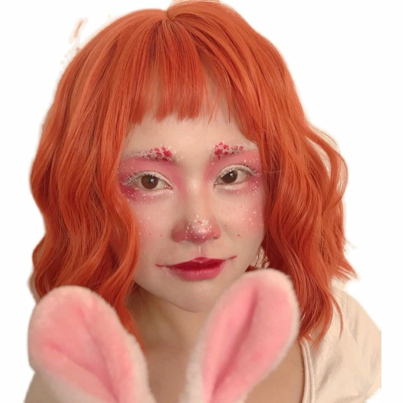 Unzzy Punk Orange Wig KF90170 HOT SALE 9 Unzzy Punk Orange Wig KF90170 HOT SALE