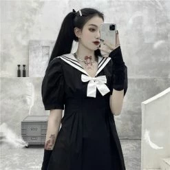 Unzzy HOT SALE Dark Sailor Dress KF81538