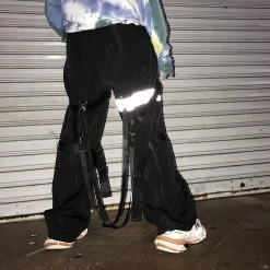 Unzzy Harajuku Reflective Casual Pants KF7005 HOT SALE