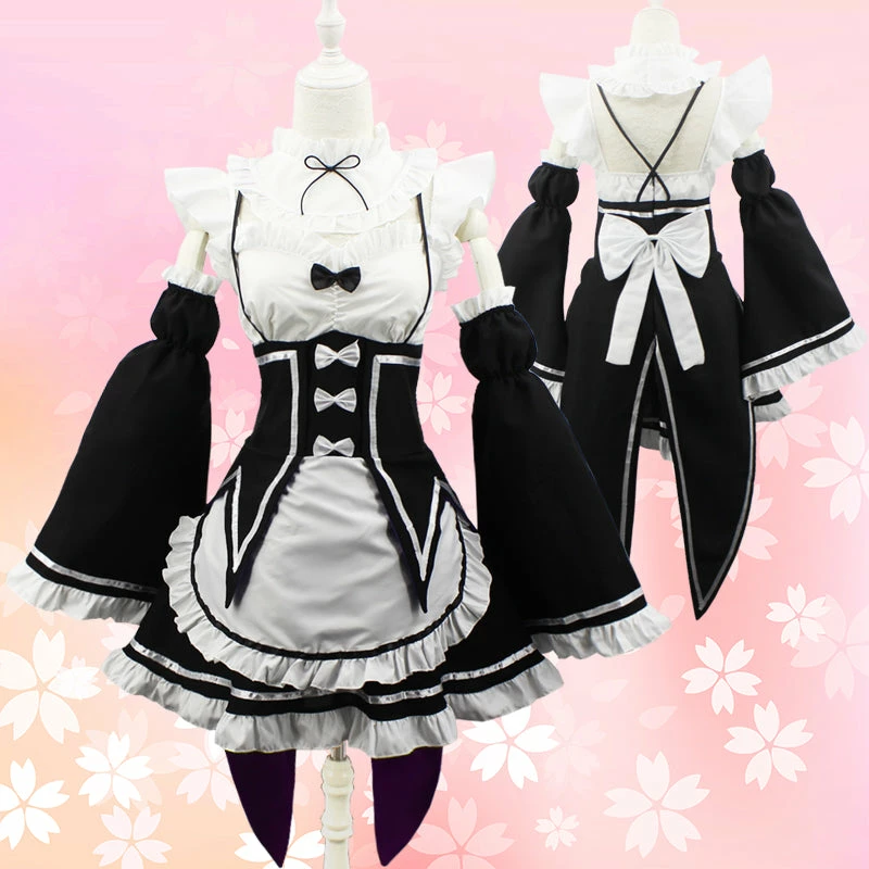 Unzzy Ramrem Anime Costume KF82304(4 Pieces) 3 Unzzy Ramrem Anime Costume KF82304(4 Pieces)