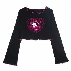 Unzzy Black Kuromi T-shirt KF81991 HOT SALE 6 Unzzy Black Kuromi T-shirt KF81991 HOT SALE