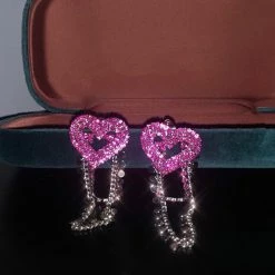Unzzy Pink Love Earrings KF81609