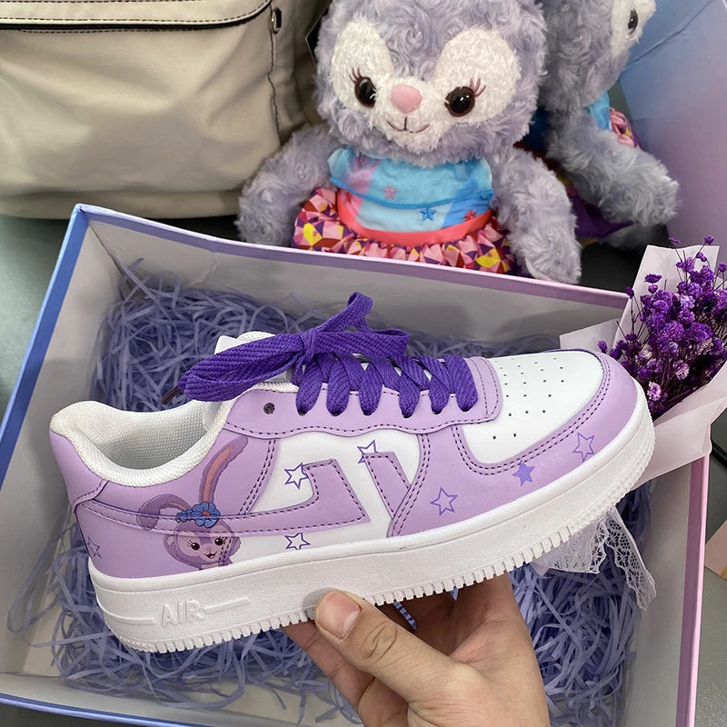 Unzzy Ulzzang Purple Sneakers KF82629 4 Unzzy Ulzzang Purple Sneakers KF82629