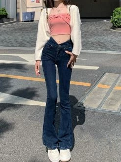 Unzzy Flared Jeans KF82578 HOT SALE 11 Unzzy Flared Jeans KF82578 HOT SALE