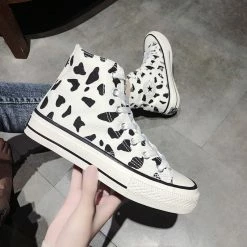 Unzzy Cow Canvas Shoes KF90617