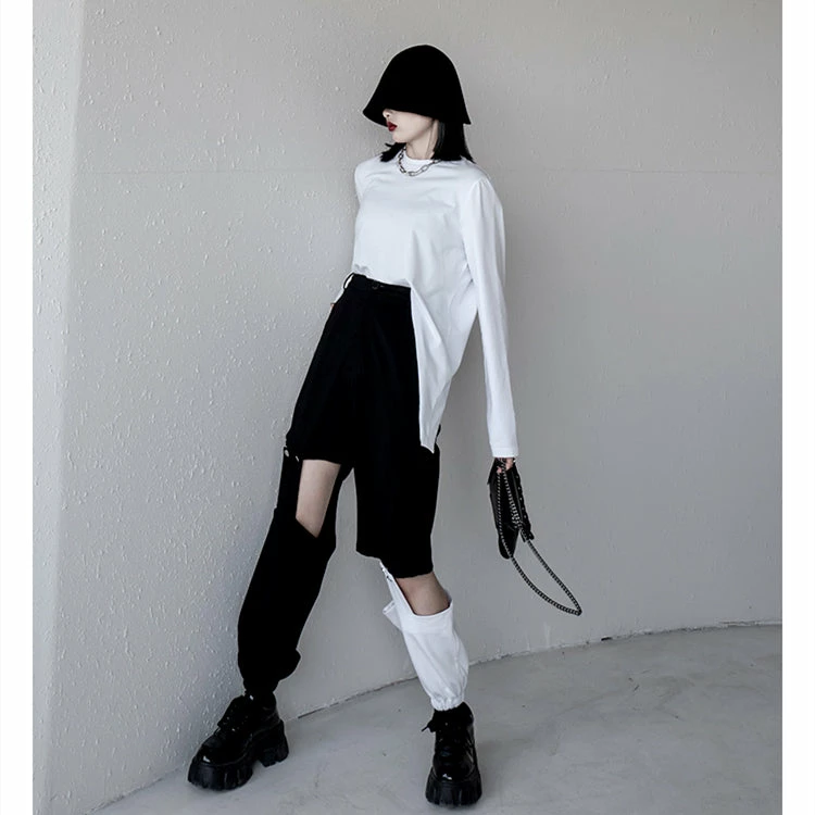 Unzzy Harajuku Detachable Cargo Pants KF82185 2 Unzzy Harajuku Detachable Cargo Pants KF82185