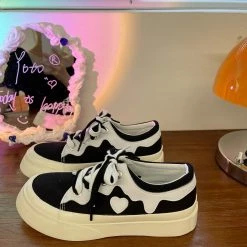 Unzzy HOT SALE Cute Platform Canvas Shoes KF82706