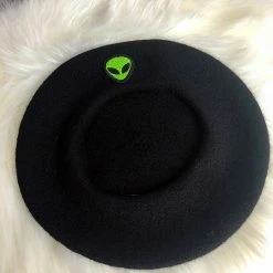 Unzzy Harajuku Black Beret KF90426 HOT SALE