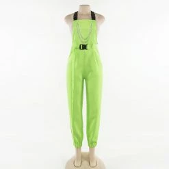 Unzzy HOT SALE Grunge Green Strap Pants KF90760 16 Unzzy HOT SALE Grunge Green Strap Pants KF90760