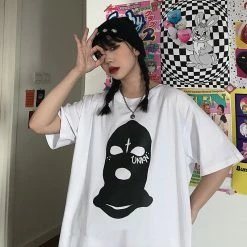 Unzzy HOT SALE Robber Mask Short Sleeve T Shirt KF2266