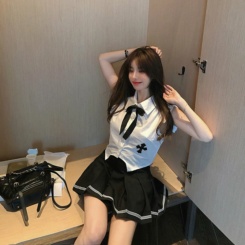 Unzzy HOT SALE Chic Shirt + Skirt Suit KF82035 5 Unzzy HOT SALE Chic Shirt + Skirt Suit KF82035