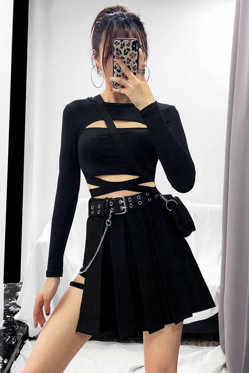 Unzzy HOT SALE High Waist Irregular Skirt KF81012 3 Unzzy HOT SALE High Waist Irregular Skirt KF81012