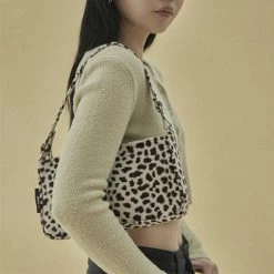Unzzy HOT SALE Leopard Print Retro Bag KF81589