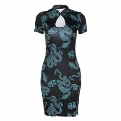 Unzzy HOT SALE Dragon Cheongsam Dress KF81894