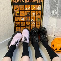 Unzzy Round Toe Platform Shoes KF82097