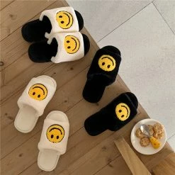 Unzzy Smiley Plush Slippers KF82311 HOT SALE