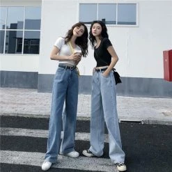 Unzzy HOT SALE Chic Wide Leg Jeans KF90660