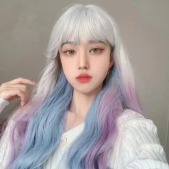 Unzzy HOT SALE Long Curly Gradient Wig KF82007