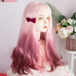 Unzzy HOT SALE Rose Purple Gradient Wig KF82487