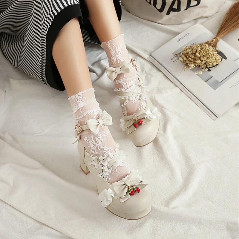 Unzzy Lolita Bow Leather Shoes KF81281 HOT SALE 5 Unzzy Lolita Bow Leather Shoes KF81281 HOT SALE