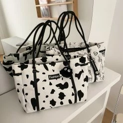 Unzzy Cow Canvas Shoulder Bag KF82222 HOT SALE