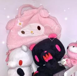 Unzzy HOT SALE Pink Plush Bag KF81652