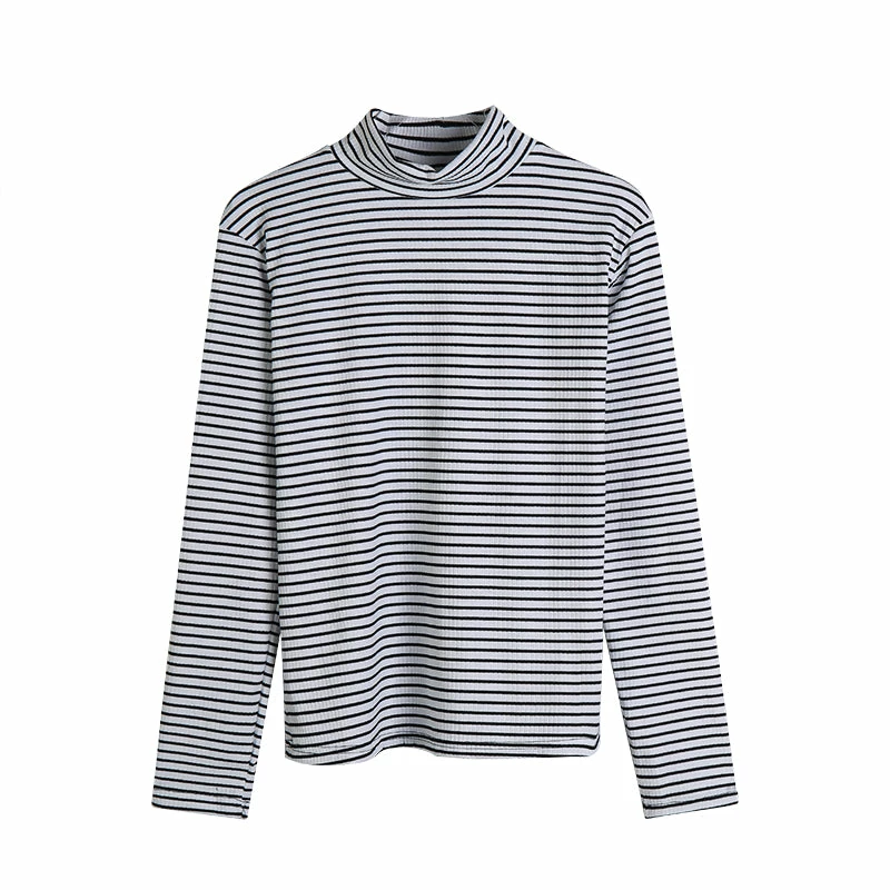 Unzzy Striped Long-sleeved T-shirt KF9436 5 Unzzy Striped Long-sleeved T-shirt KF9436