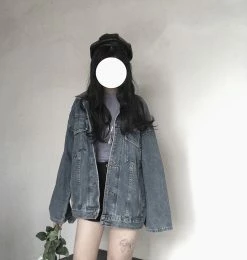 Kfashionstyle HOT SALE Blue Vintage Denim Jacket KF10039