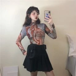 Unzzy Chic Oil Painting T-shirt KF90804 HOT SALE