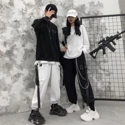 Unzzy Punk Dark Pants KF90731