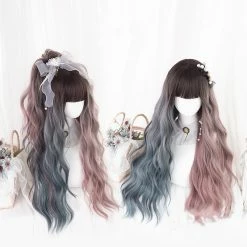 Unzzy Lolita Gradient Long Curly Hair KF82679