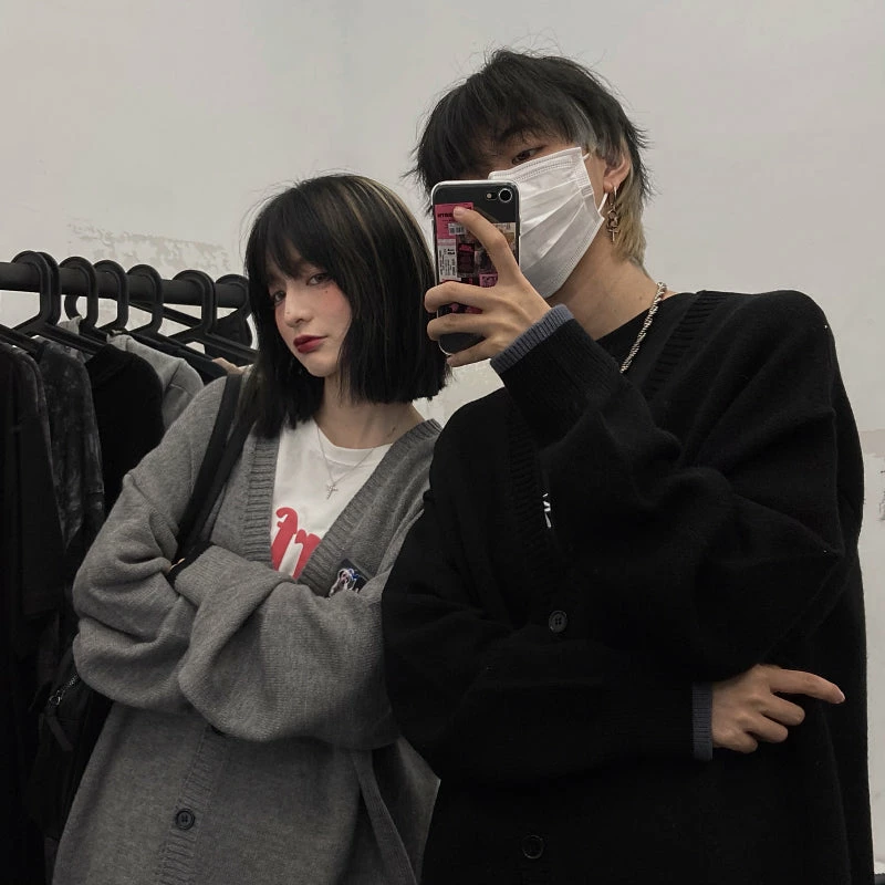 Unzzy Ulzzang Couple Sweatshirt KF82293 HOT SALE 2 Unzzy Ulzzang Couple Sweatshirt KF82293 HOT SALE